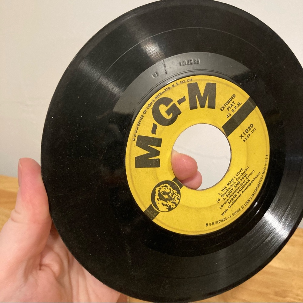 Vintage 1950s Jazz Sarah Vaughan MGM The Man I Love US 7" EP - Picture 7 of 16